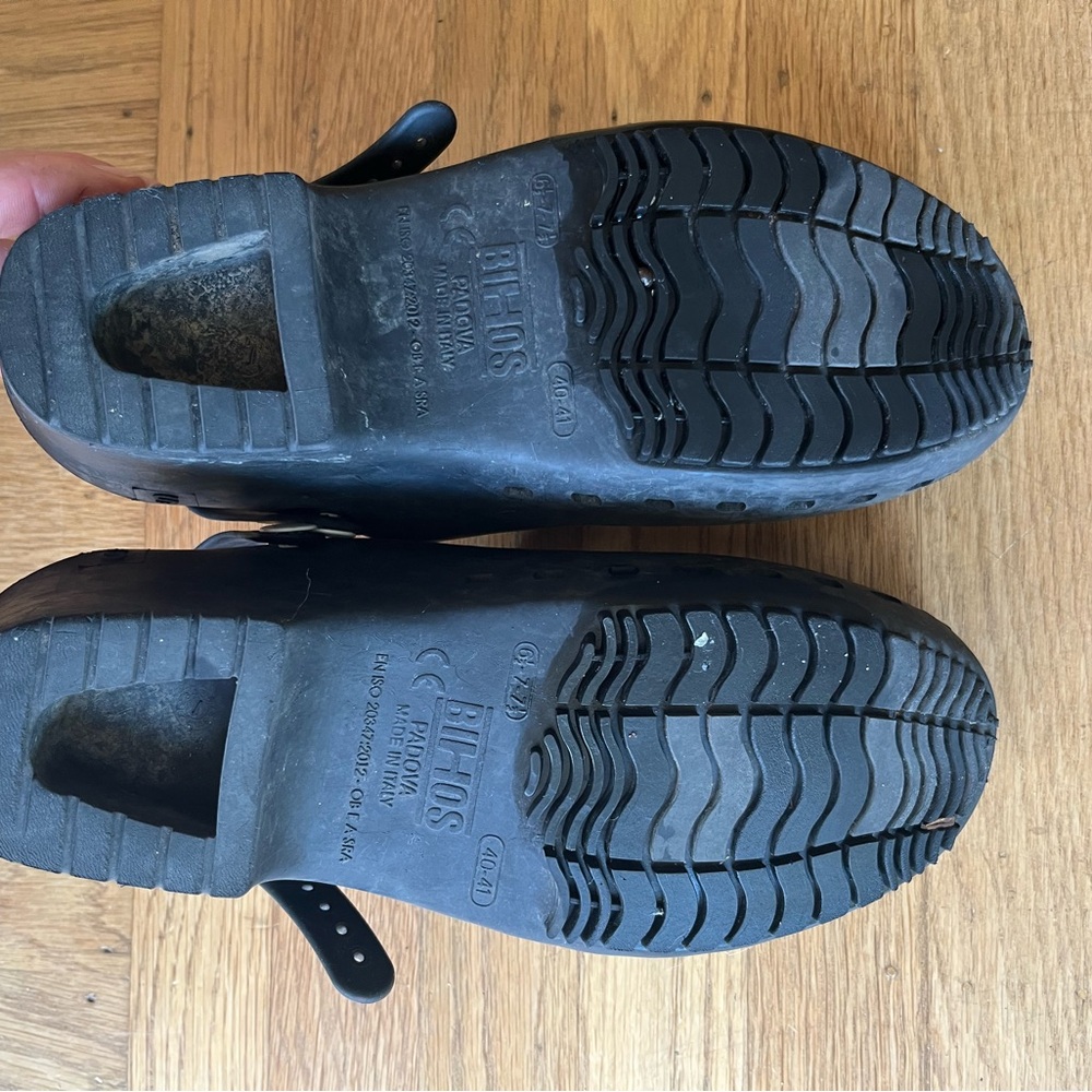 Black Rubber Clogs - Picture 2 of 3